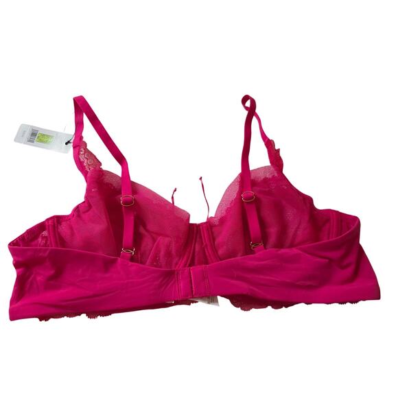 Skarlett Blue Minx Lace Balconette Bra, Bright Poppy, NWT, 36B - Picture 5 of 7